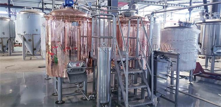 <b>500L red copper brewhouse for brew pub, restaurant</b>